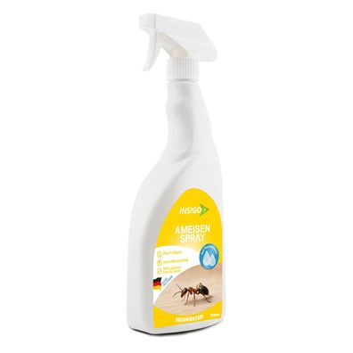 INSIGO 750ml Ameisenspray Ameisenmittel Ameisenschutz Abwehr Ameisen fernhalten
