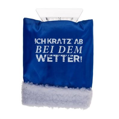 Eiskratzer mit Handschuh 27x15cm verschiedene Sprüche - Spruch: Ich