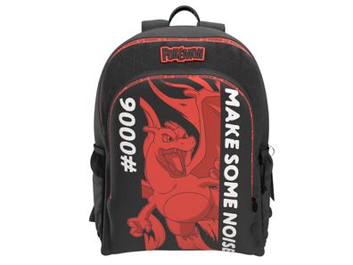 Pokémon Schulrucksack mit 3 Fächern und Seitennetzen