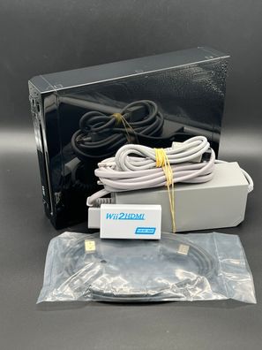 Nintendo Wii Konsolen Set Schwarz, refurbished, neuwertig