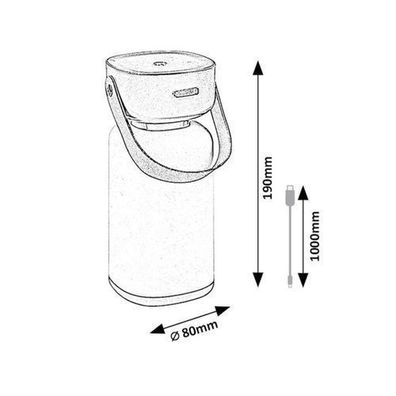 Außen-Tischleuchte Funes 3W IP44 dekorative Lampe Laterne Rabalux