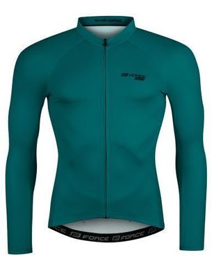 Jersey FORCE PURE Langarm Jacke petrol