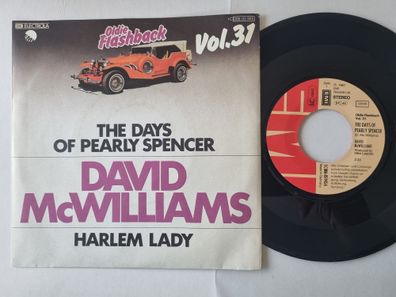 David McWilliams - The Days of Pearly Spencer/ Harlem Lady 7'' Vinyl Germany