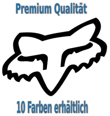 Fox Aufkleber Auto Bike Glas Tuning Styling 271