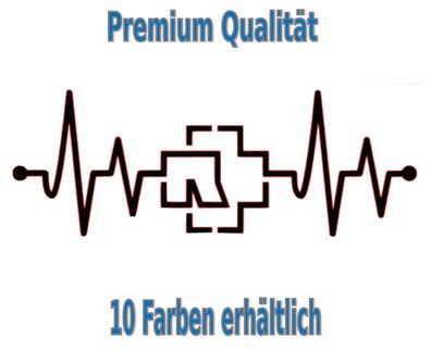 Rammstein Ekg Aufkleber Auto Bike Glas Tuning Styling 470 XXL ca.100x40cm