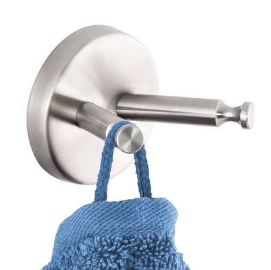bremermann Bad-Serie PIAZZA - Handtuchhaken 2in1, aus Edelstahl matt