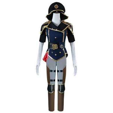 Caitlyn Arcane Cosplay Kostém Outfit Set Uniform Halloween Karneval