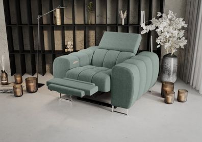 Sessel mit Relaxfunktion Bastien RELAX in Stoff Gemma Mintgrün