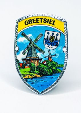 Stocknagel - Greetsiel mit Wappen / Windmühle