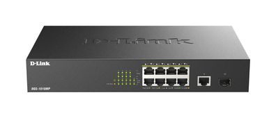 D-Link DGS 1010MP - Switch - unmanaged - 8 x 10/100/1000 (PoE+)