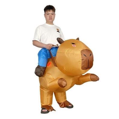 Capybara Cosplay Kostém Outfit Set Halloween Karneval Tier