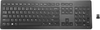 HP Tastatur Wireless USB Aluminium slim/iffernblick