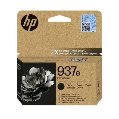 HP 937e EvoMore - Schwarz - original - Tintenpatrone - für Officejet Pro 9110b (4S6W9