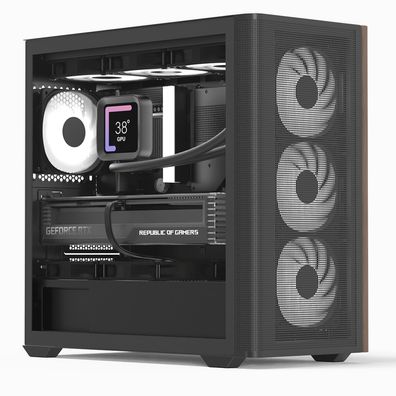 AeroCool PC Gehäuse D301A Mini-Tower Schwarz