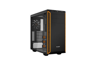 PURE BASE 600 Window, Tower-Gehäuse schwarz/orange, Window-Kit