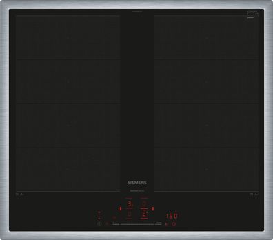 Siemens EX645HXC1E iQ700 Induktionskochfeld 60 cm Schwarz, Mit Rahmen aufliegend