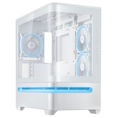 PRIME AP202 TG ARGB WHITE Tower / micro ATX, Mini-ITX / Tempered Glass