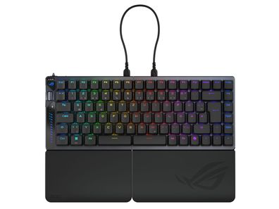ROG Falcata, Gaming-Tastatur schwarz, DE-Layout, ROG HFX V2