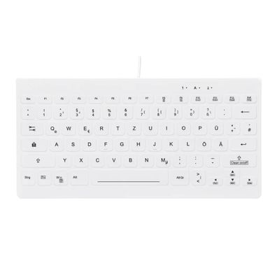 CHERRY AK-C4112 - Tastatur - medizinisch - compact - hinterleuchtet - USB - QWERTZ -