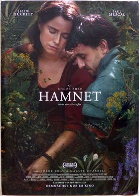 Hamnet - Original Kinoplakat A1 - Paul Mescal Jessie Buckley Emily Watson -Filmposter