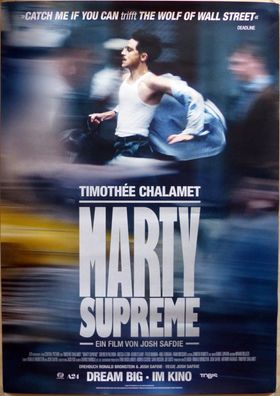 Marty Supreme - Original Kinoplakat A0 - Timothée Chalamet - Filmposter