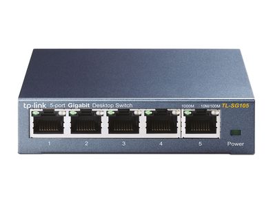 TP-LINK TL-SG105 5-Port 10/100/1000Mbit/s Desktop Switch