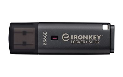 Kingston IronKey 256GB Locker Plus 50 G2, FIPS 197, AES-256, 256 GB, USB Typ-A, 3.2 G