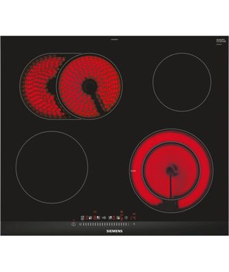 Siemens ET675FNP1E iQ300 Glaskeramik-Kochfeld, 60 cm, mit Rahmen aufliegend