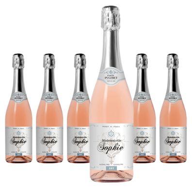 6 x Domaine Pugibet Mademoiselle Sophie Rosé (Alcohol Free)