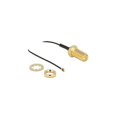 DELOCK Antennenkabel RP-SMA Bu Einbau > MHF 4 St 0.81