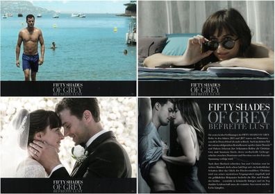 Fifty Shades of Grey 3 - Befreite Lust - 4 Original Kino-Aushangfotos - Filmposter