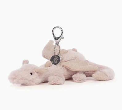 Jellycat Pink Dragon Fun Keychain Series Plüschtier 10cm