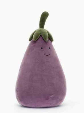 Jellycat Plüschtier und Frucht aus der Fun-Serie - Lebhafte Aubergine, 40 cm