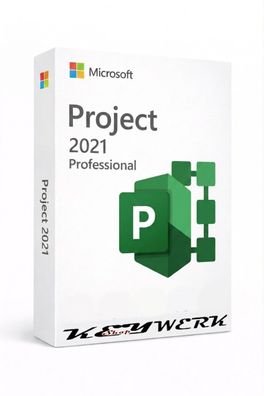 Microsoft Project Professional 2021 | Vollversion | Digital Key | 1 PC |
