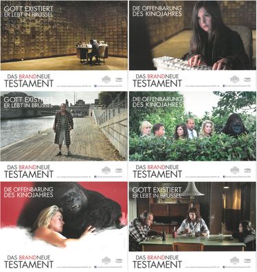 Das brandneue Testament - 6 Original Kino-Aushangfotos -Benoît Poelvoorde -Filmposter