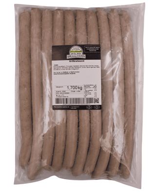 Pfälzer Spezialitäten Grillbratwurst Halber Meter 10 x ca. 170 g