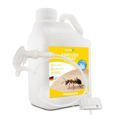 INSIGO 5L + Trigger Ameisenspray Ameisenmittel Ameisenschutz Abwehr fernhalten
