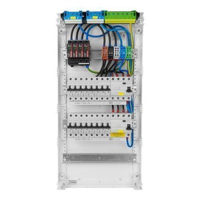 Sicherungskasten Aufputz Verteilerkasten 48 Module 14xMCB 2xRCCB VDE 640x305x96,5mm
