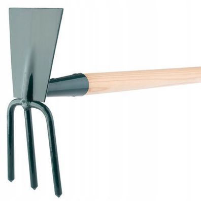 KADAX Hacke, Gartenhacke, Doppelhacke für Garten, groß, 3 Zinken