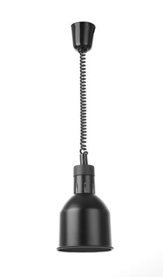HENDI Wärmelampe Zylinder E27 230V 250W höhenverstellbar schwarz