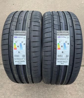 2x Sommerreifen 255/35 ZR20 97Y XL Dunlop SP Sport Maxx RT2 DOT26 NEU