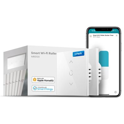 Meross WLAN Rolladenschalter fér HomeKit mit Prozentsteuerung, Nullleiter