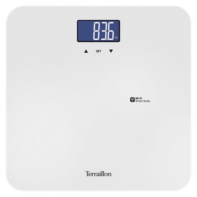 Terraillon Master Form Ultra WLAN-Personenwaage 180 kg BMI LCD Weiß