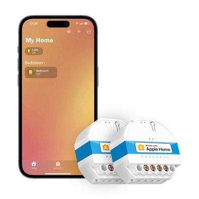 Meross WLAN Relais Modul MSS810 HomeKit Alexa Google 2er Set 2,4 GHz