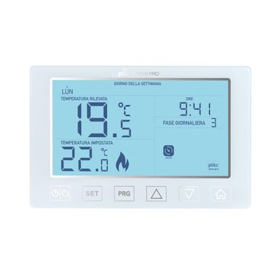 Plikc Digitales Wochenthermostat Schnee Pro Weiß