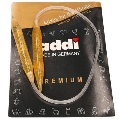 Addi Rundstricknadel mit Glitter in verschiedenen Stärken und Längen