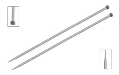 KnitPro Basix Aluminium Jackenstricknadeln in verschiedenen Stärken und Längen