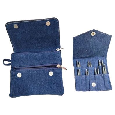 KnitPro Indigo Short Nadelset auswechselbare Rundstricknadeln 3,00–6,00 mm, 5 cm