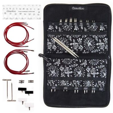 ChiaoGoo TWIST RED LACE Complete Nadelspitzen Set - 2,75-10,00 mm, 13 cm