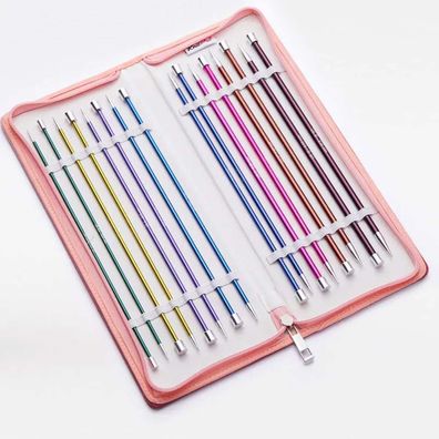KnitPro Zing Deluxe Jackenstricknadeln Set 40 cm 2,5–6,0 mm 8 Paar